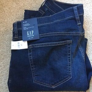 Gap mid rise classic straight jeans 33 tall